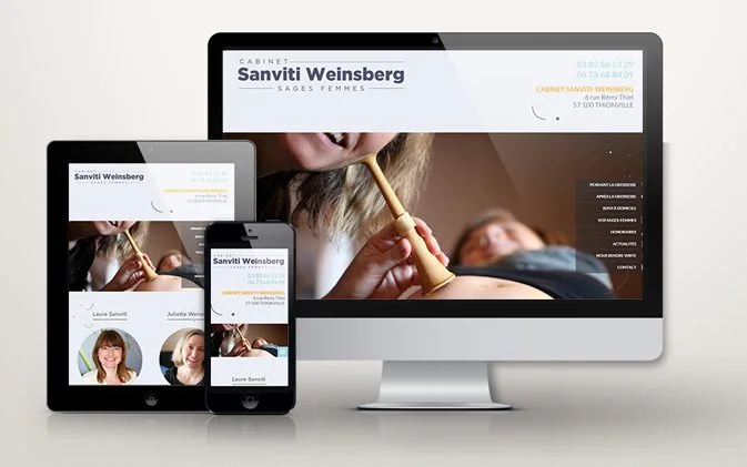 Site vitrine pour un cabinet de sages femmes