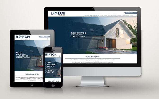 Site vitrine WordPress Ba'tech rénovations