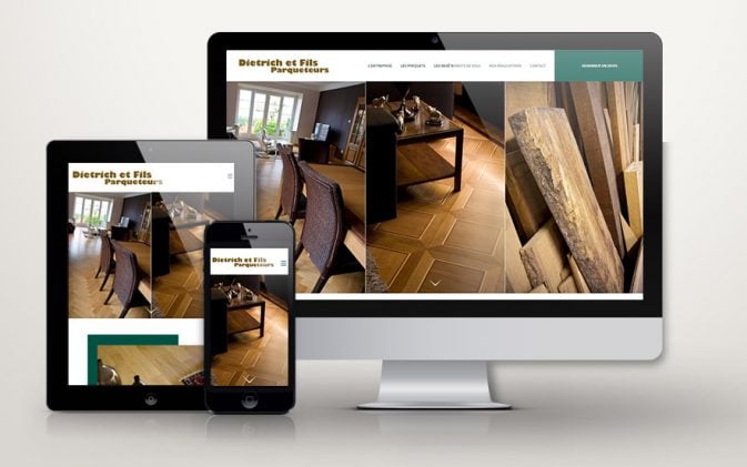 Site WordPress pour Dietrich Parqueteurs