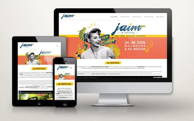 Création de site internet pour le festival Jaim à Mulhouse