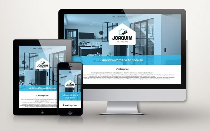 Site vitrine WordPress pour Joaquim Plâtrerie